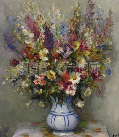 花卉油畫圖片
