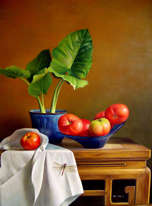 超寫(xiě)實(shí)的靜物油畫(huà)
