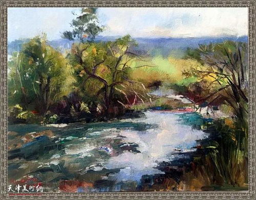 天津青年女油畫家王晫精品油畫展在境界頌藝術館開幕