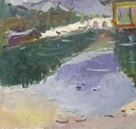 河西美院孫無(wú)名老師精品風(fēng)景油畫(huà)作品14,憬悟文化作品均來(lái)自藝術(shù)家本人,永久保真 第一張為作品裝飾效果圖,僅供參考,出售作品為未裝裱 孫無(wú)名