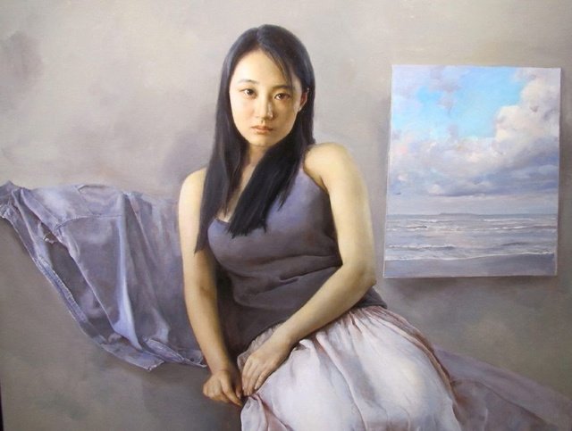 充滿張力是什么概念?袁正陽用作品說話,中國畫的靈動,油畫的明凈