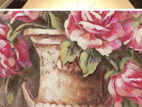 歐式歐美復古花瓶玄關背景墻油畫 藝術與裝飾的完美融合