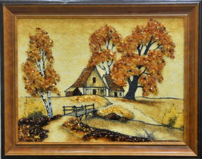 琥珀畫 美輪美奐，精致典雅堪比古典油畫