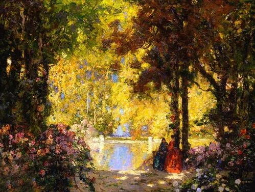 浪漫的后花園 湯姆·莫斯廷油畫作品的靜謐之美